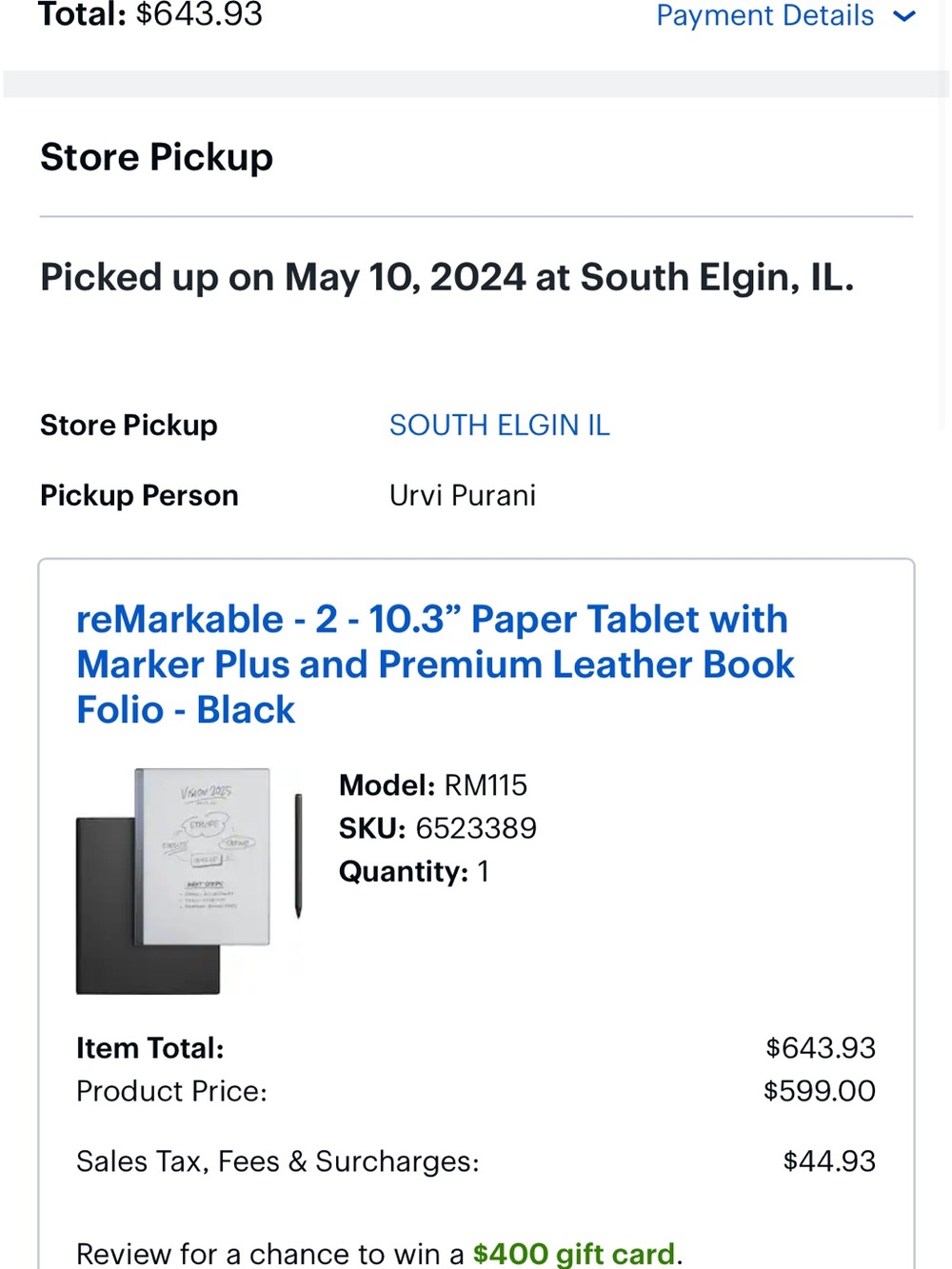 White Paper Tablet - Minimalist E Ink Note Device - Picture 3 of 4